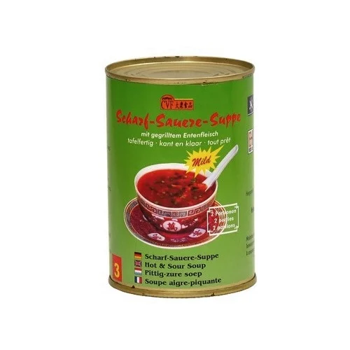 Zupa chińska ostro-kwaśna z grillowaną kaczką łagodna 400ml CVF