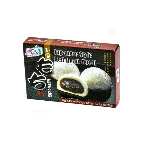 Ciasto ryżowe Mochi z fasolą Adzuki 210g YUKI LOVE
