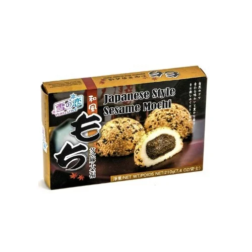 Ciasto ryżowe Mochi z sezamem 210g YUKI LOVE