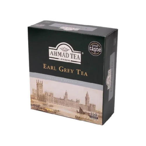 Herbata czarna ekspresowa Earl Grey 100t. AHMAD TEA