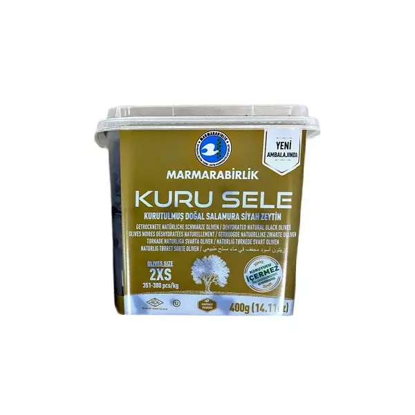 Oliwki czarne z pestką Kuru Sele 2XS 400g MARMARABIRLIK