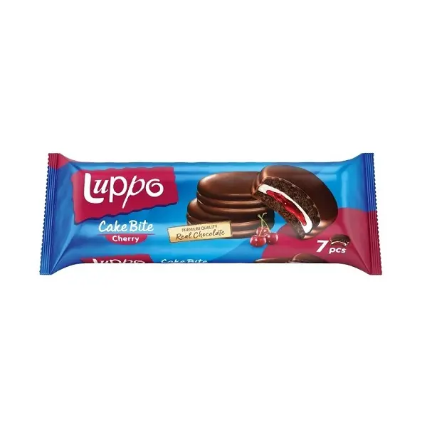Ciastka w czekoladzie z nadzieniem wiśniowym 182g LUPPO