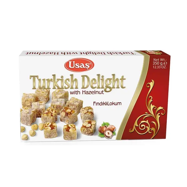 Lokum z orzechami laskowymi i kokosem 350g USAS