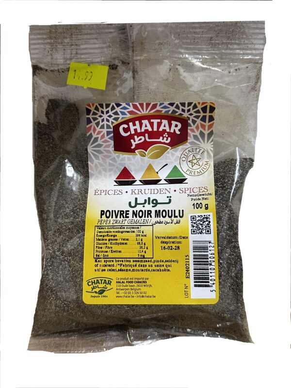 PIEPRZ CZARNY MIELONY 100G CHATAR