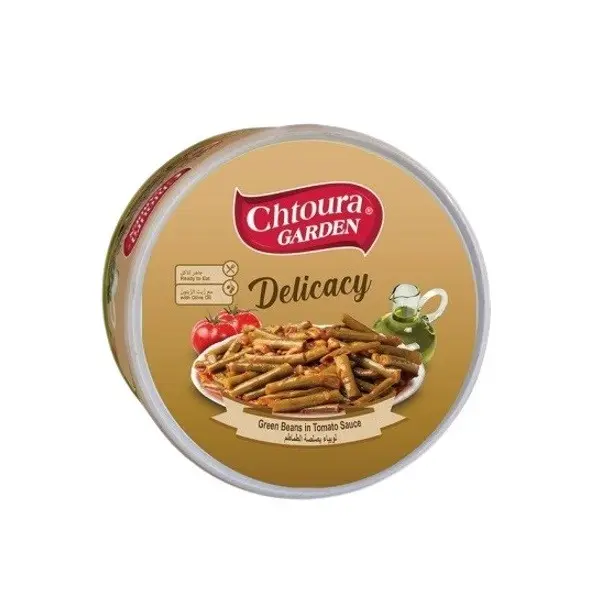 Fasola zielona szparagowa w sosie pomidorowym 350g CHTOURA GARDEN