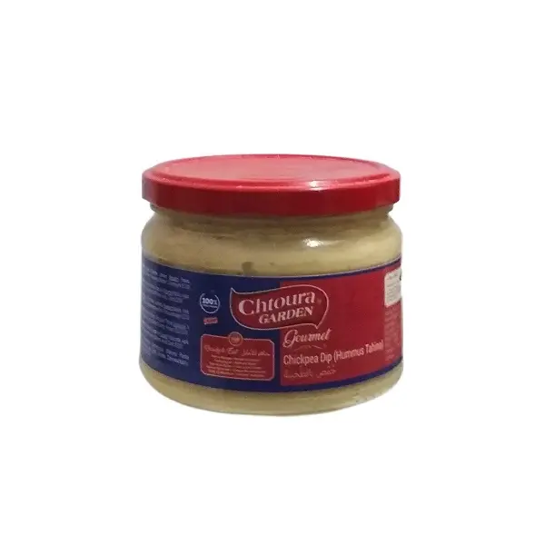 Hummus pasta z cieciorki z tahini i chili Gourmet 310g CHTOURA GARDEN