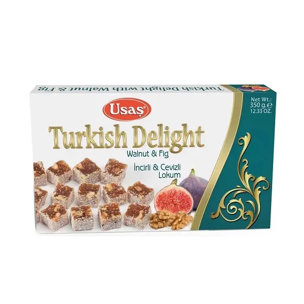 Lokum z orzechami włoskimi i figą 350g USAS