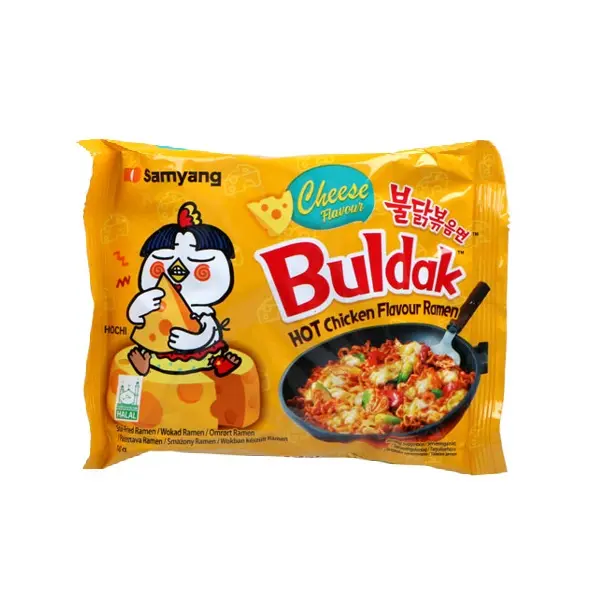 Zupa Ramen Hot ostra o smaku kurczaka i sera 140g SAMYANG BULDAK