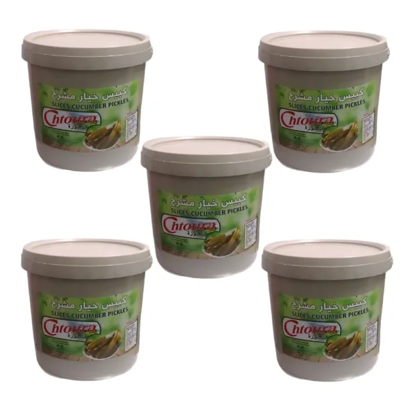 Ogórki kiszone krojone 10kg CHTOURA - 5szt. PROMOCJA do 30-07-2025