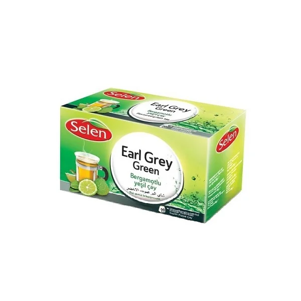 Herbata zielona ekspresowa Earl Grey 20x1,8g SELEN